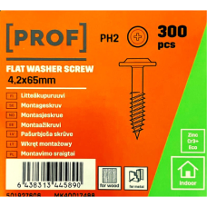 [PROF] Montāžas skrūves 4.2x65 mm 300gb iepakojums